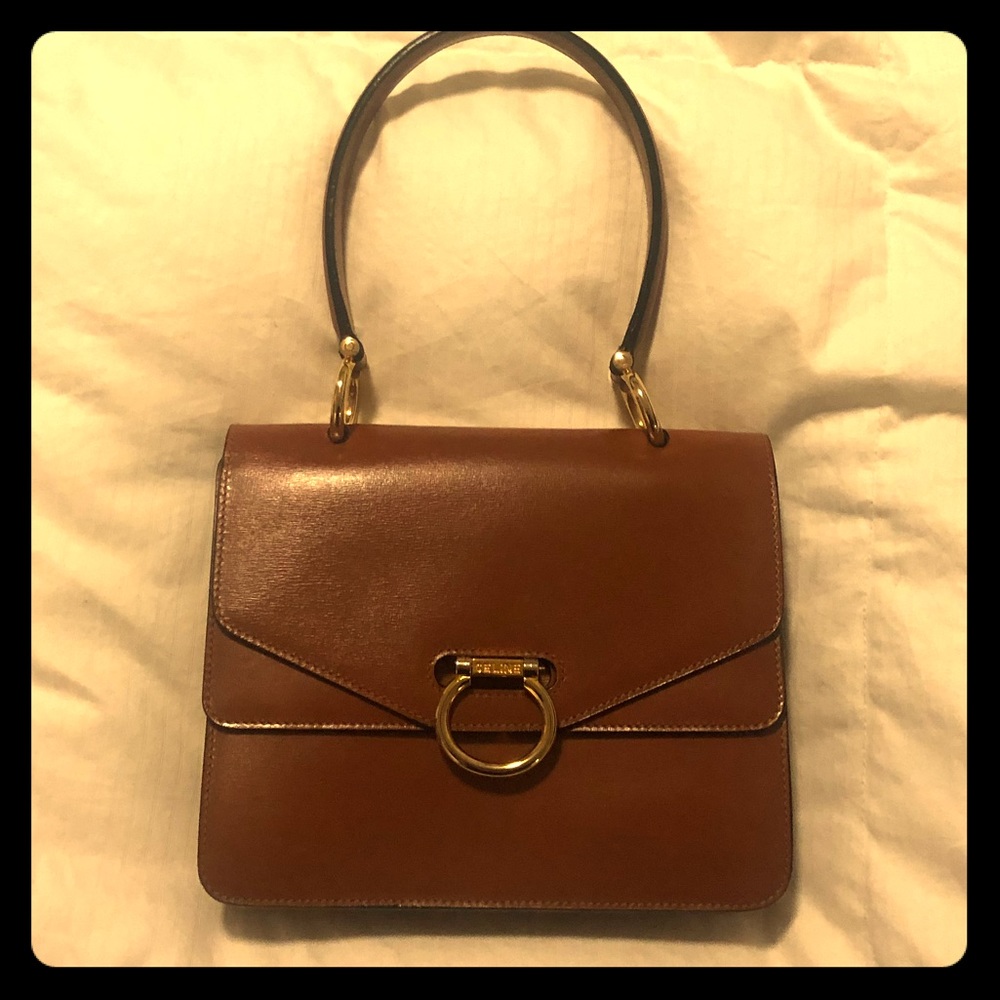 Authentic Celine Vintage Leather Mini Bag
